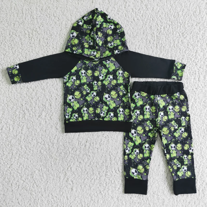 New Autumn And Winter Styles Clearance 6 A15-14 Halloween Green Cartoon Boys Long Sleeve Hoodies Outfits New Autumn And Winter Styles Clearance 6 A15-14 Halloween Green Cartoon Boys Long Sleeve Hoodies Outfits