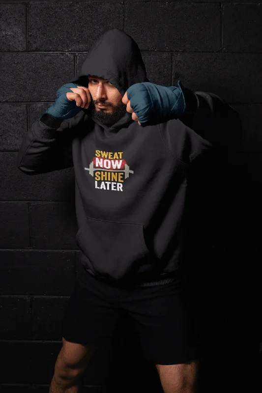 Cozy Street Style " SWEAT NOW, SHINE LATER " - WINTER HOODIES