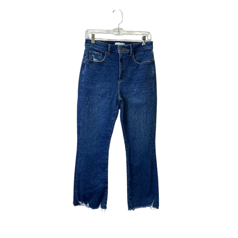 Elegant Wear Jeans Flared By Loft In Blue, Size:8