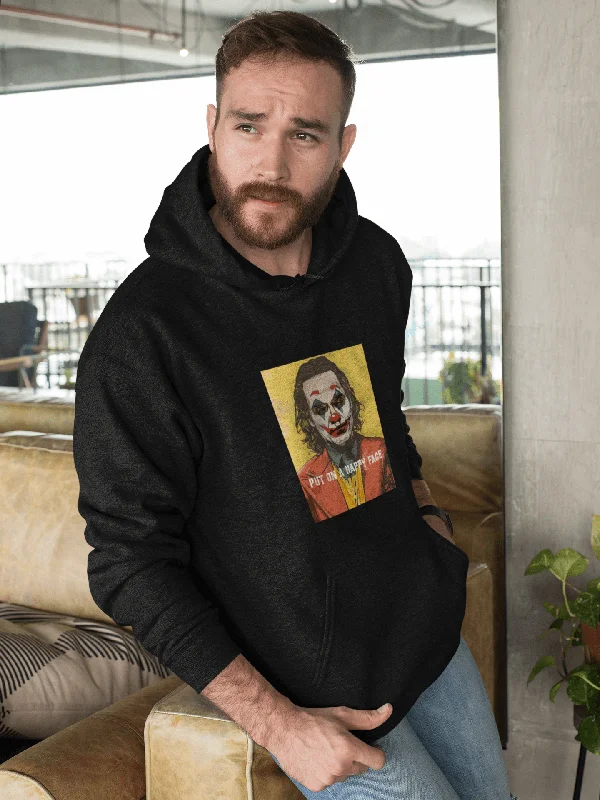 Modern Comfort Wear " PUT ON A HAPPY FACE " - WINTER HOODIES