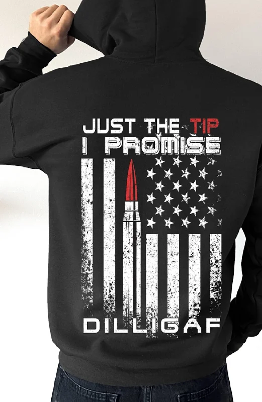 Double-sided Wear Just the Tip Pullover Hoodie