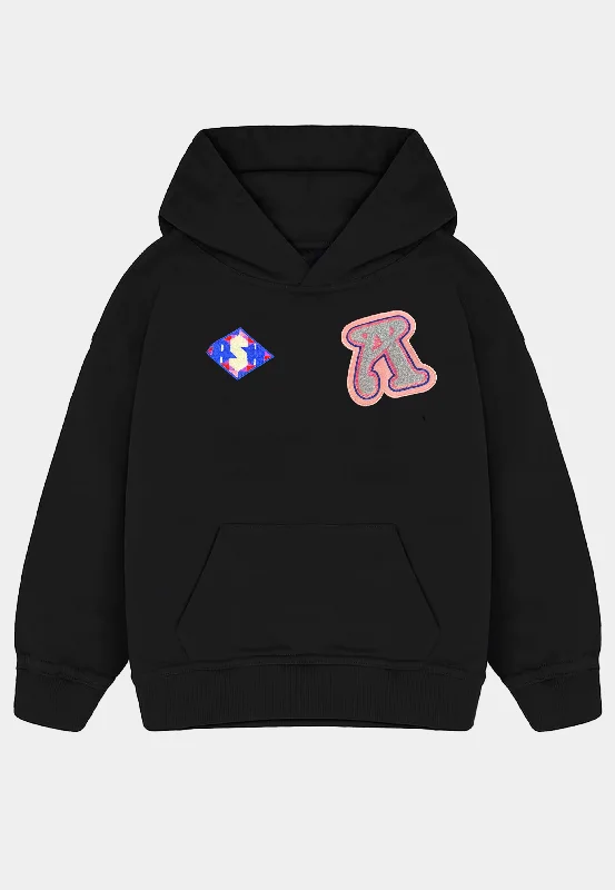 Cozy Essentials Wear Ashluxe Patch Logo Hoodie Black