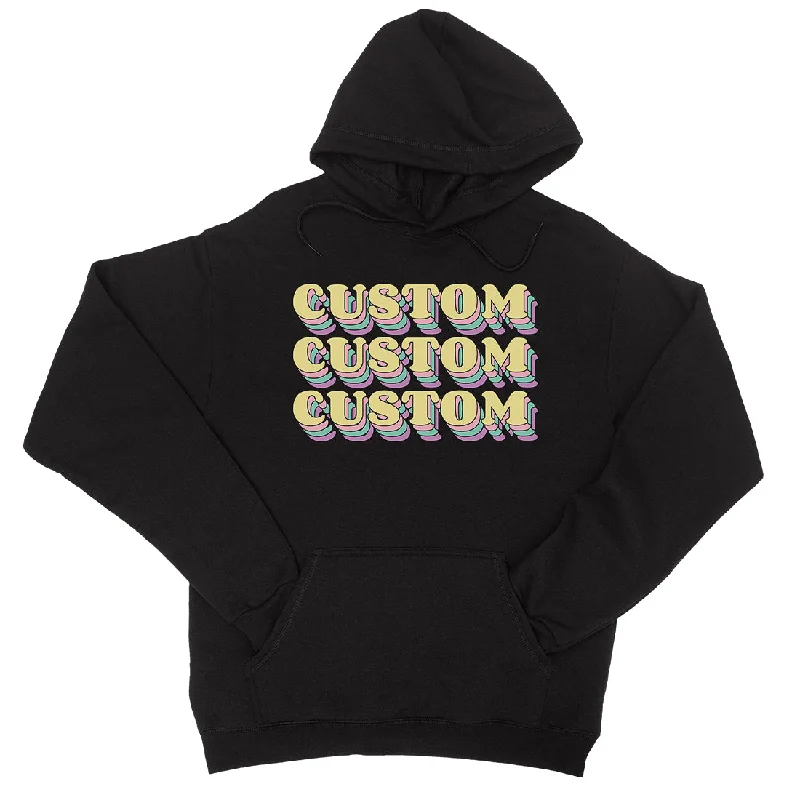 Trendy Items Sorority Theme Yellow Top Text Unisex Personalized Pullover Hoodie