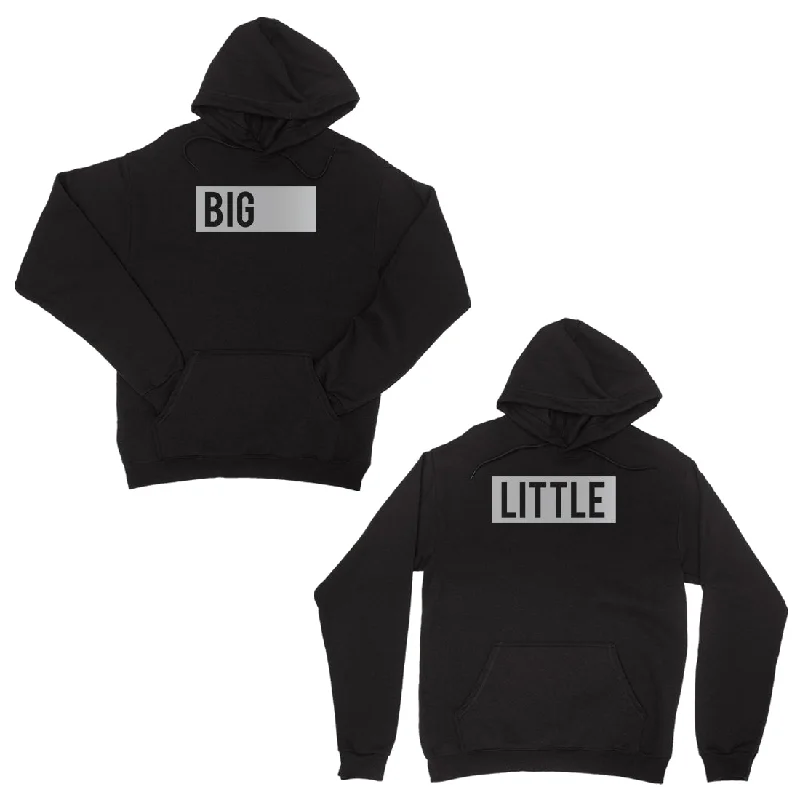 Casual Style Big Little Boxed-SILVER Unisex Pullover Hoodie Sincere Modern Gifts