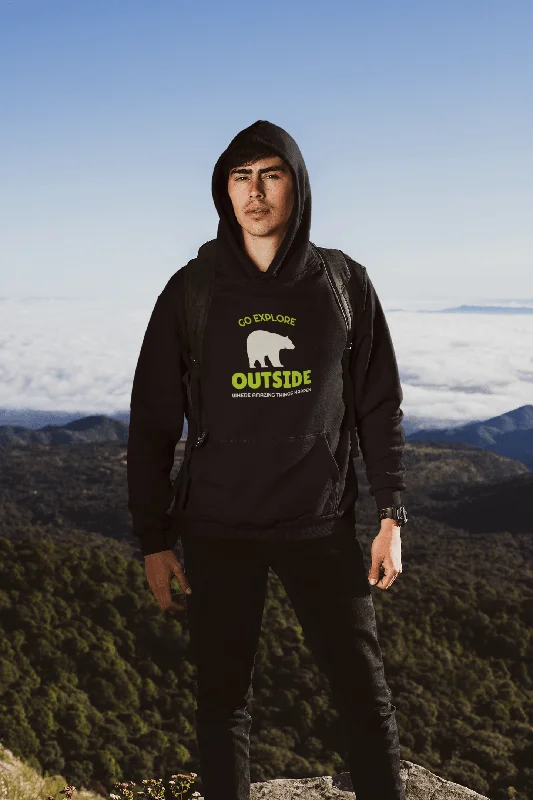 End Of The Year " GO EXPLORE OUTSIDE " - WINTER HOODIES