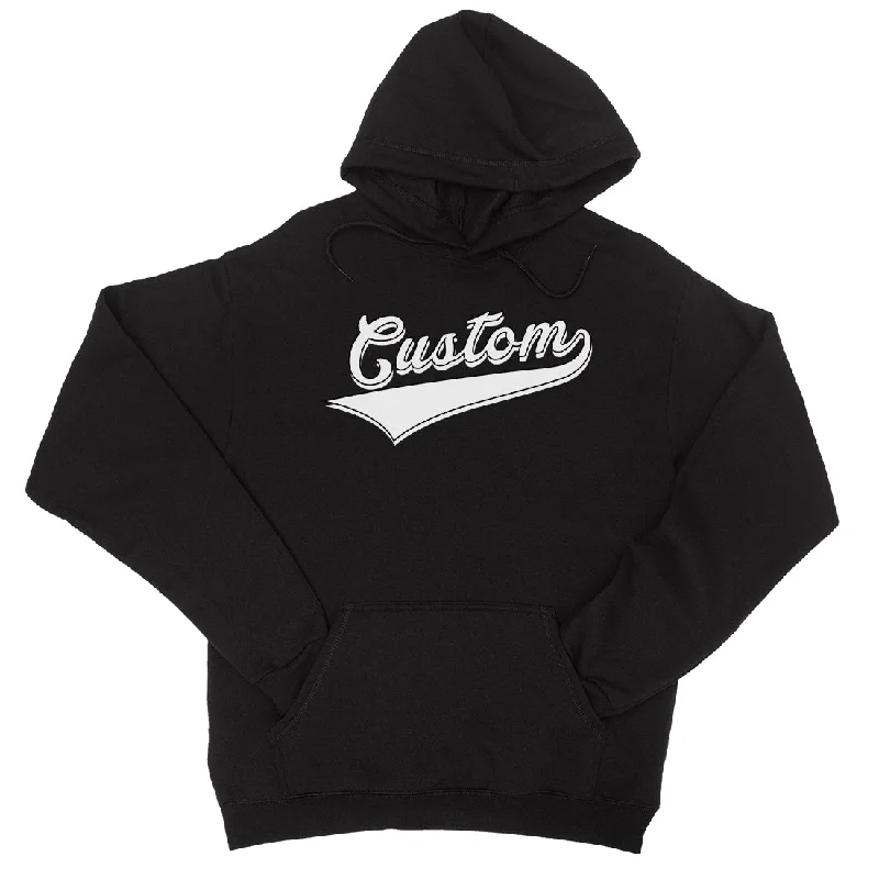 Playful Style White College Swoosh Basic Cool Unisex Personalized Pullover Hoodie