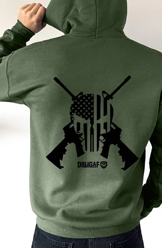 Girl Style Punisher w/ AR's Pullover Hoodie