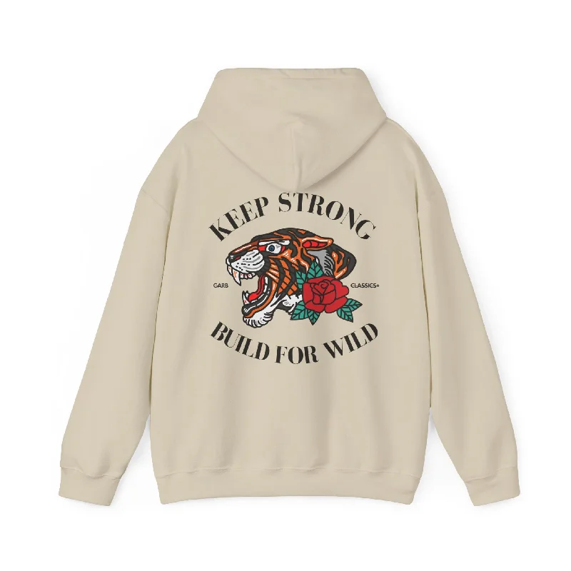 Classic Retro Keep Strong Graphic Hoodie