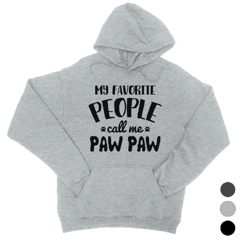 Fashion Must-have Favorite People Paw Paw Unisex Fleece Hoodie Caring Father's Day