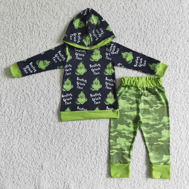 New Products Clearance 6 A6-26 Christmas Green Cartoon Boys Long Sleeve Hoodies Outfits New Products Clearance 6 A6-26 Christmas Green Cartoon Boys Long Sleeve Hoodies Outfits