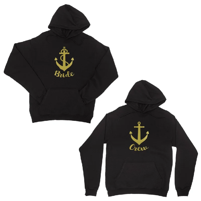 Ultra-lightweight Bride Crew Anchor-GOLD Unisex Pullover Hoodie Thoughtful Unique