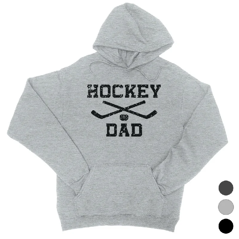 Elegant And Simple Hockey Dad Unisex Fleece Hoodie Motivational Sweet Fun Father's Day Elegant And Simple Hockey Dad Unisex Fleece Hoodie Motivational Sweet Fun Father's Day