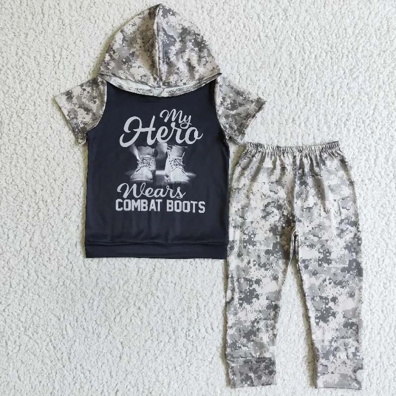 Elegant Temperament Clearance A6-10 Boots Camo Print Boys Short Sleeve Hoodies Outfits Elegant Temperament Clearance A6-10 Boots Camo Print Boys Short Sleeve Hoodies Outfits