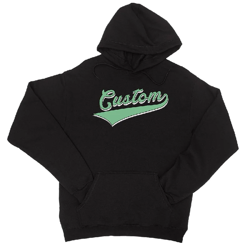 Elegant Style Green College Swoosh Electric Unisex Personalized Pullover Hoodie