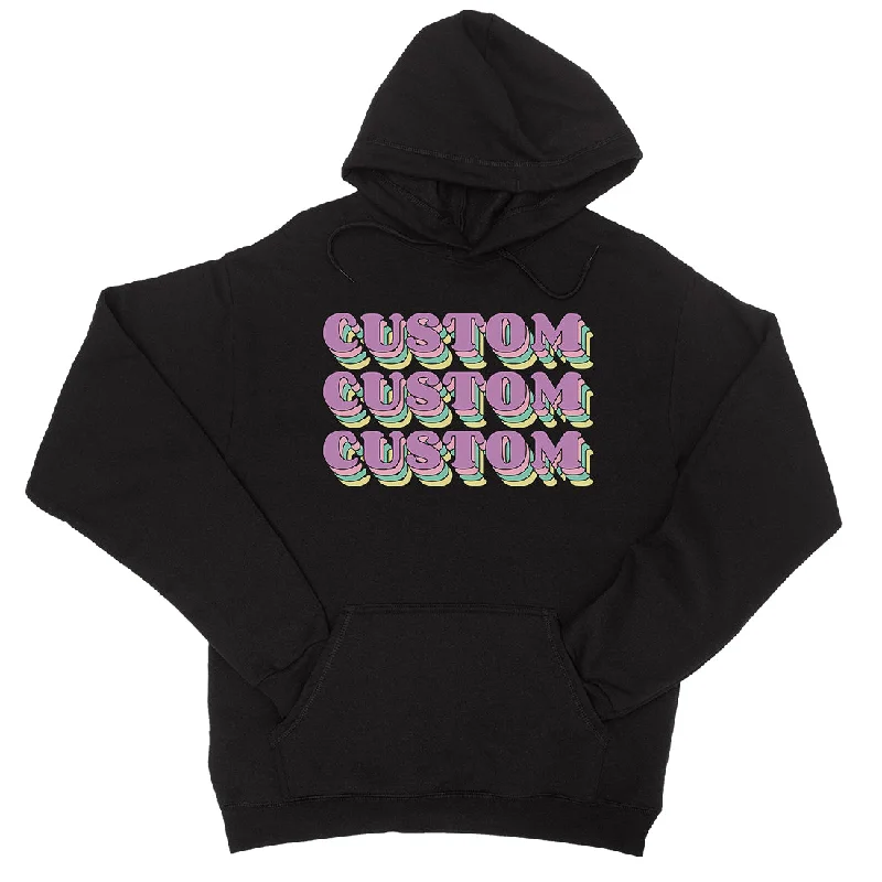 Fashionable And Versatile Sorority Theme Purple Top Text Unisex Personalized Pullover Hoodie Fashionable And Versatile Sorority Theme Purple Top Text Unisex Personalized Pullover Hoodie
