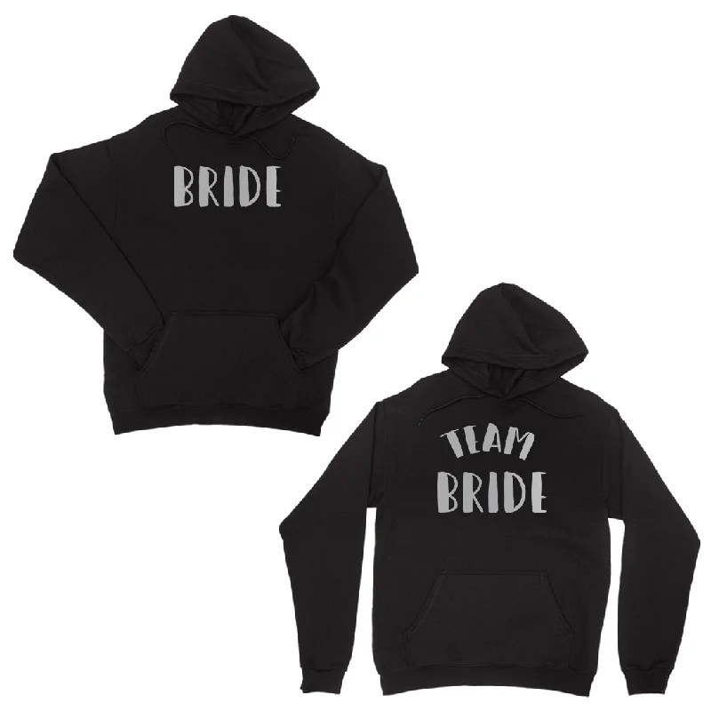 Knitted Design Bride Team Bride-SILVER Unisex Pullover Hoodie Blessed Anniversary