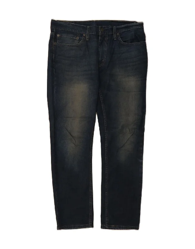 Cozy Pants LEVI'S Mens 511 Slim Jeans W34 L30 Navy Blue Cotton