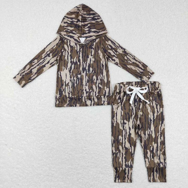 Celebrity Must-have GLP1054  Green camo  Boys Long Sleeve Hoodies Outfits