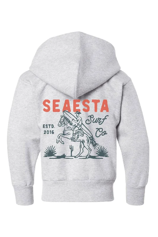 Warm Atmosphere Surf Cowboy Hoodie / Ash / Youth + Juniors