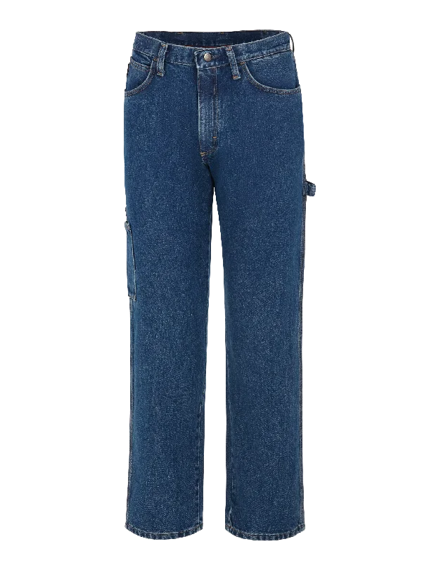 Nightclub Style Bulwark Stone Wash Denim Dungaree - Cat 2 - (PEJ8) 5th Color