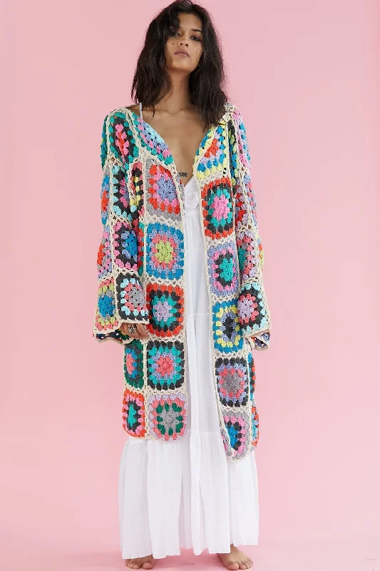 Relaxed Style CROCHET CARDIGAN JACKET KOUMALY