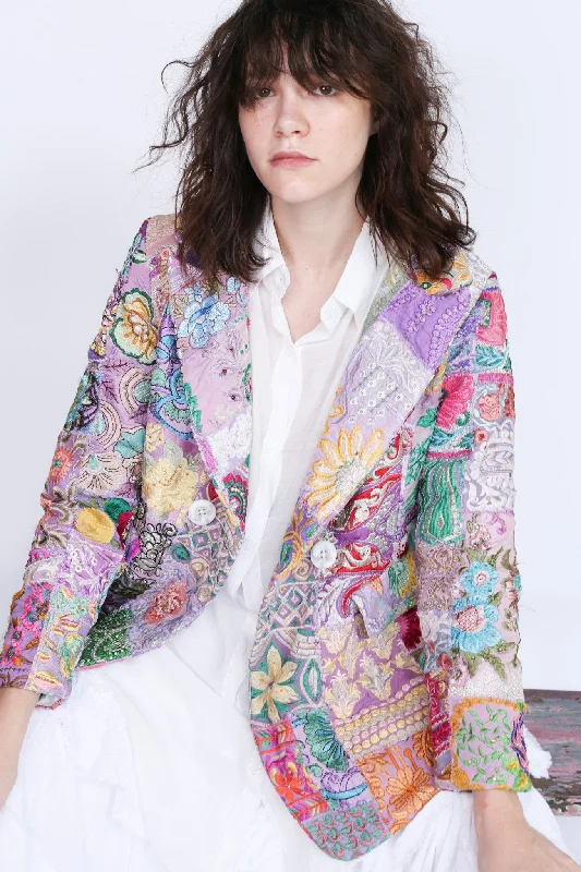 Easy Fashion Hand Embroidered Patchwork Jacket Frida