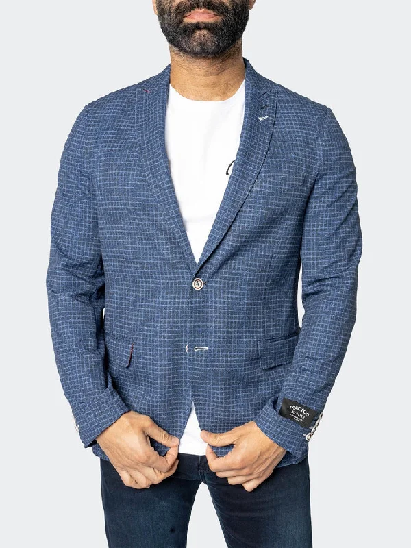 Casual And Casual Maceoo Blazer | Blazer Unconstructed Vortex Blue