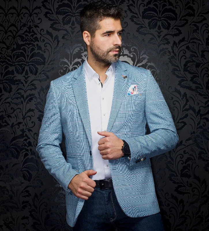 Casual Elegance Au Noir Anderson Windowpane Coat