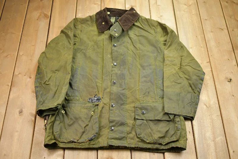 Effortless Style Vintage 1980s Barbour Wax Jacket