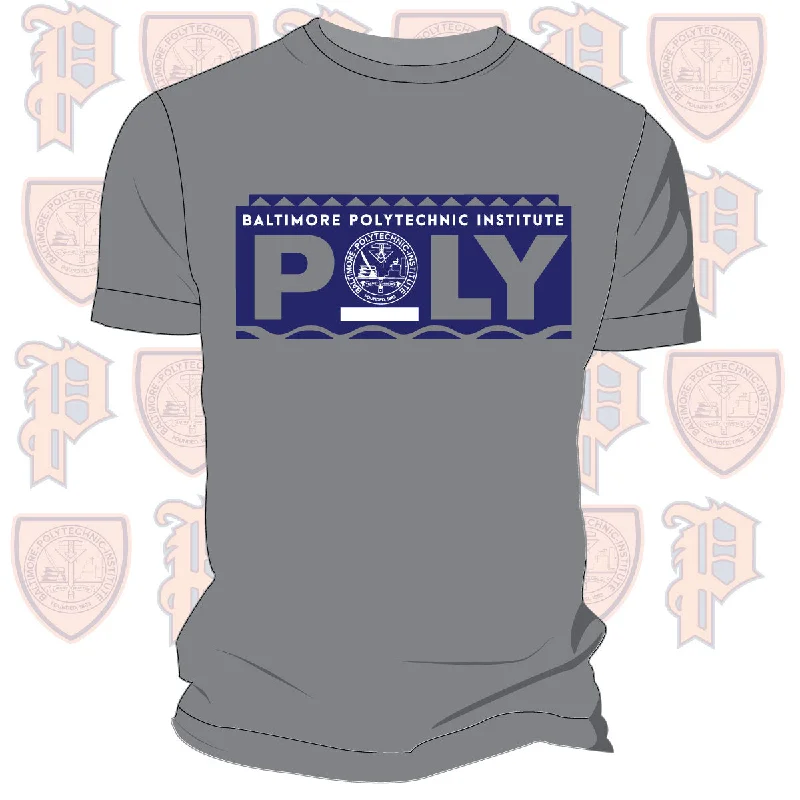 Fashionable And Versatile Baltimore Polytechnic Institute | 90s STUDENT Gray Unisex Tees (DK)