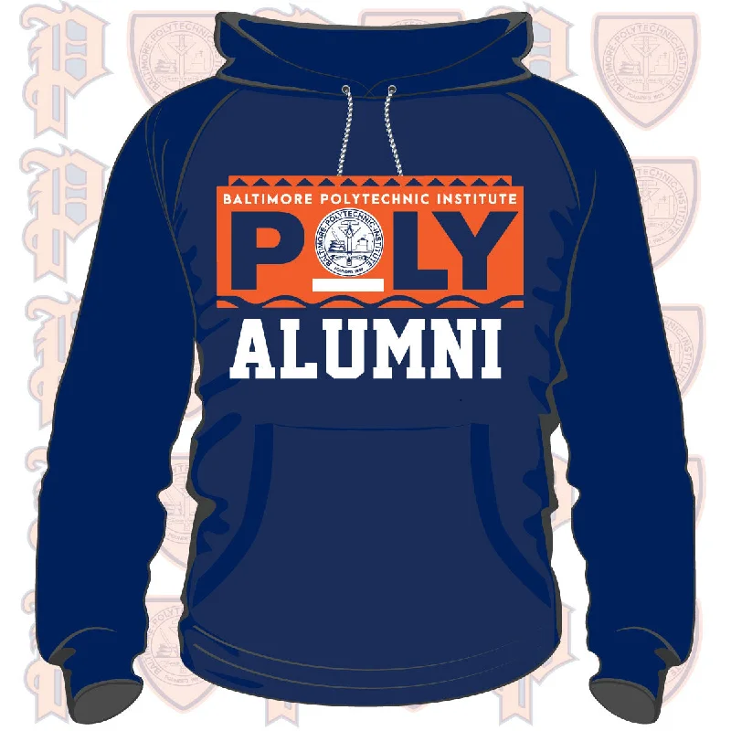 Classic Style Baltimore Polytechnic Institute | 90s ALUMNI Navy Unisex Hoodie -DK-