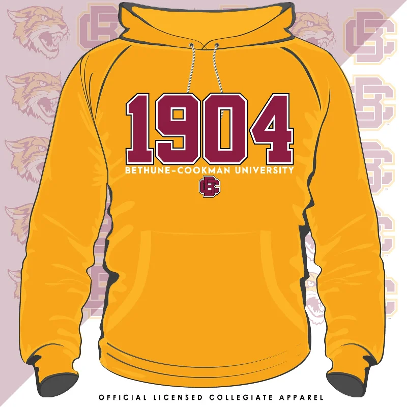Exquisite Details Bethune-Cookman | EST. Gold Unisex Hoodies (Z)**