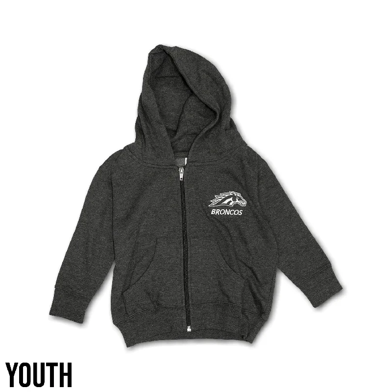 All-Day Wear Broncos Youth Full-Zip Hoodie