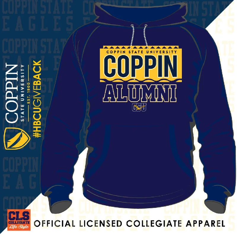 Retro Prints Coppin St. | 90s ALUMNI Navy Unisex Hoodie (DK)