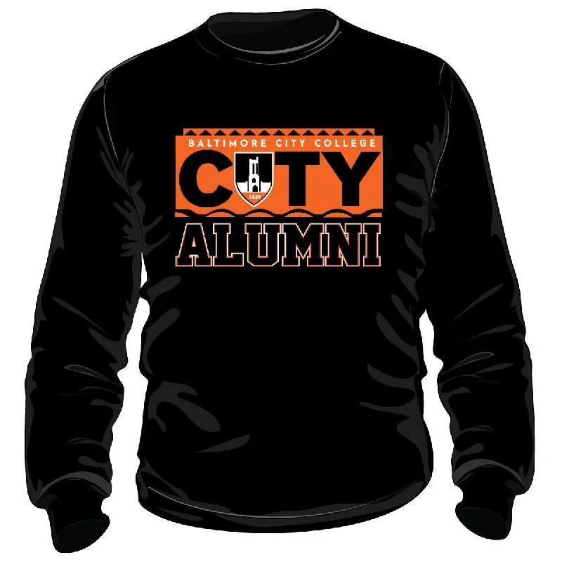 Urban Design Sense BALTIMORE CITY COLLEGE | 90s ALUMNI Black Unisex Sweatshirt (DK)