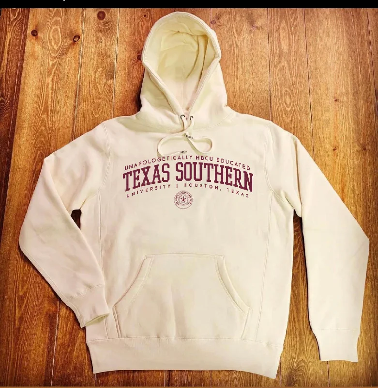Retro Design Texas Southern | Univ. ARCH Cream Unisex Hoodie
