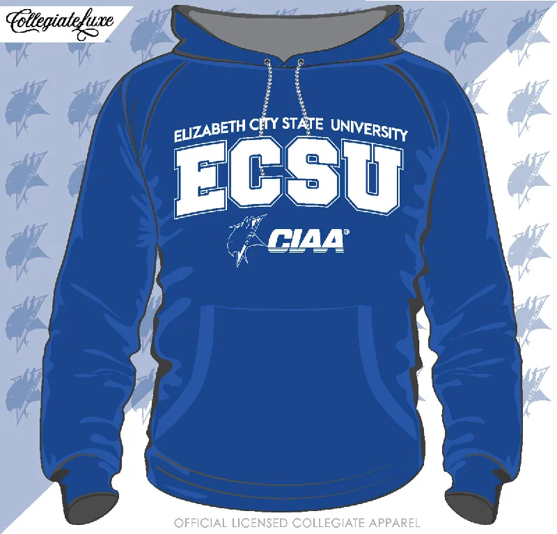 Fashion Must-have ECSU | Univ. ARCH Royal Blue Unisex Hoodies (Z) (DK)