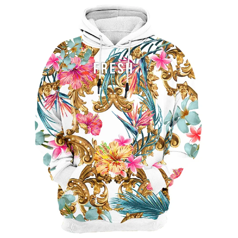 New Autumn And Winter Styles Hidden Hibiscus Hoodie