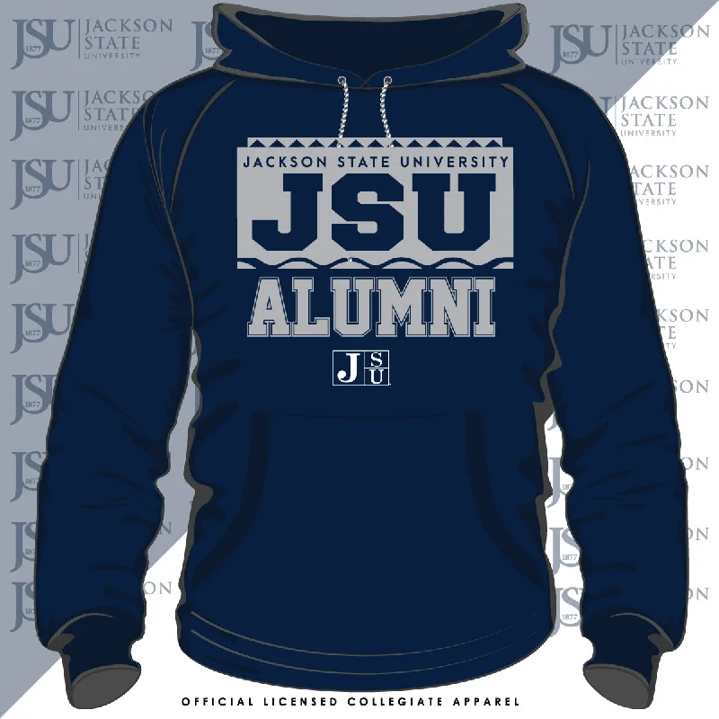 Retro Fashion Jackson St. | 90s ALUMNI Navy Unisex Hoodie -Z-