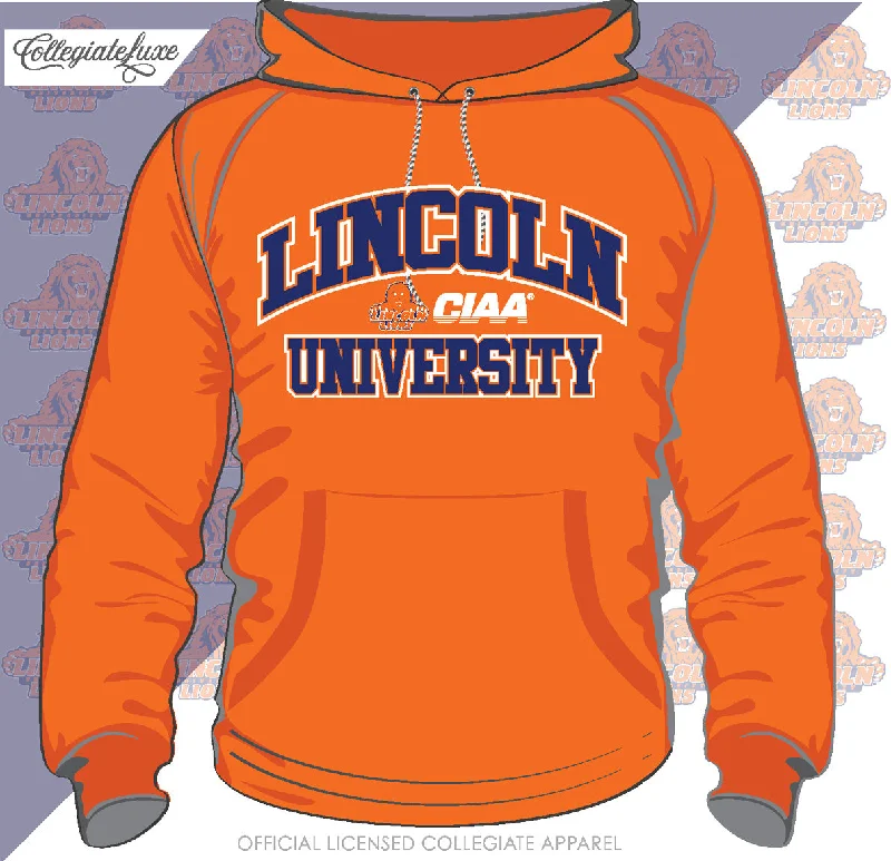 Classic Retro Lincoln University|  ACH | Orange Unisex Hoodies (DK)