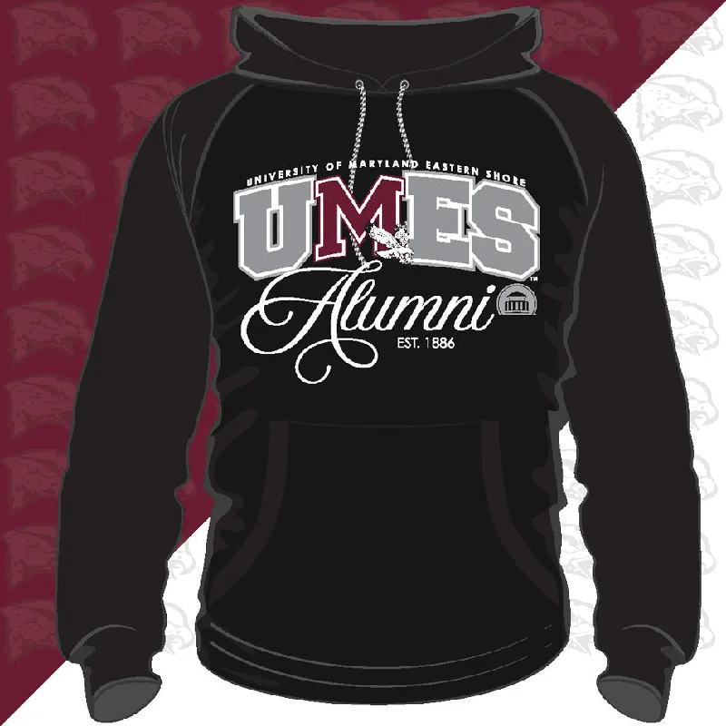 Advanced Customization Maryland Eastern Shore | UMES | FANCY ALUMNI Black Unisex Hoodie -DK-