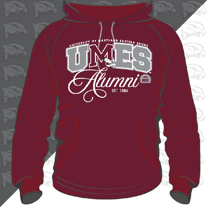 European Plan Maryland Eastern Shore | UMES | FANCY ALUMNI Maroon Unisex Hoodie (DK)