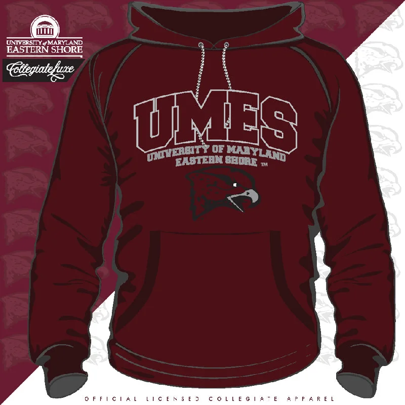 Classic Design Maryland Eastern Shore | UMES |  ARCH LOGO Maroon Unisex Hoodie (DK)