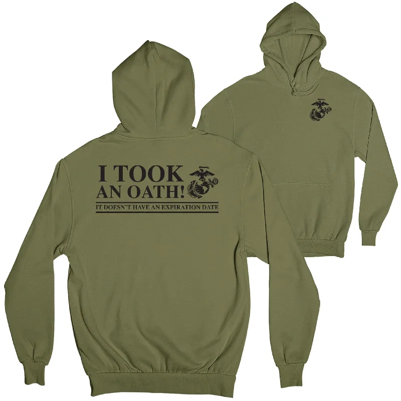 Cozy Pants Marines I Took an Oath 2-Sided Hoodie