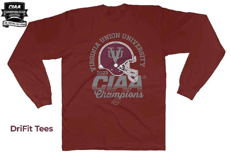 Dressing Tips VUU |  2023 CIAA Football Champs -  GAME DAY Warm Up Long Sleeve DriFit Tees (DK)
