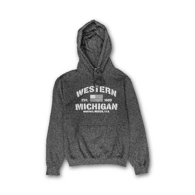 Comfy Chic Western Michigan Flag Hoodie