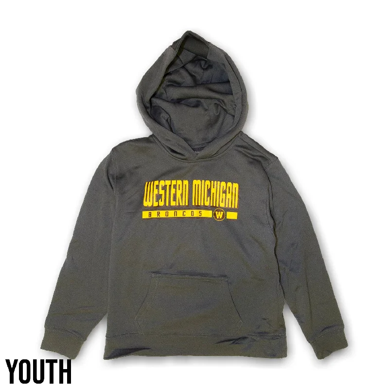 Trendy Looks Western Michigan Shadow Youth Athletic Hoodie