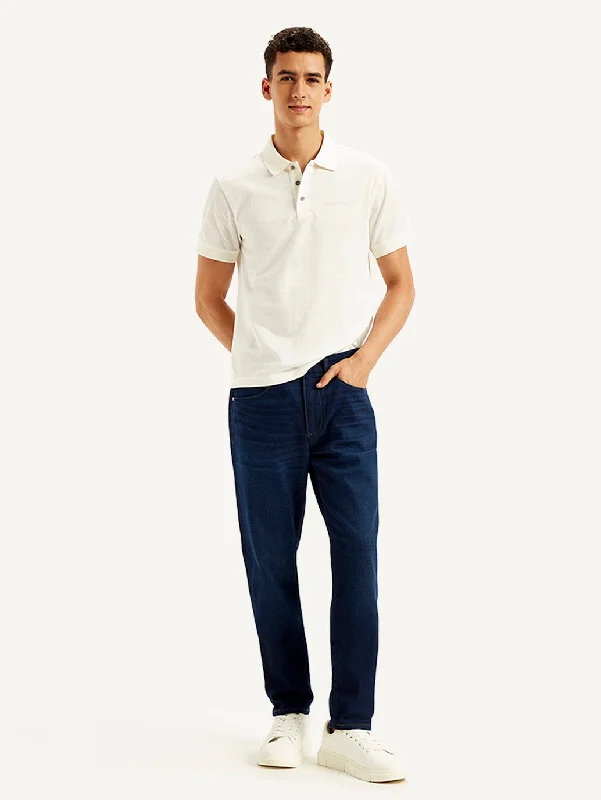 Simple Looks Men's 512 Slim Tapered Fit Navy Jeans