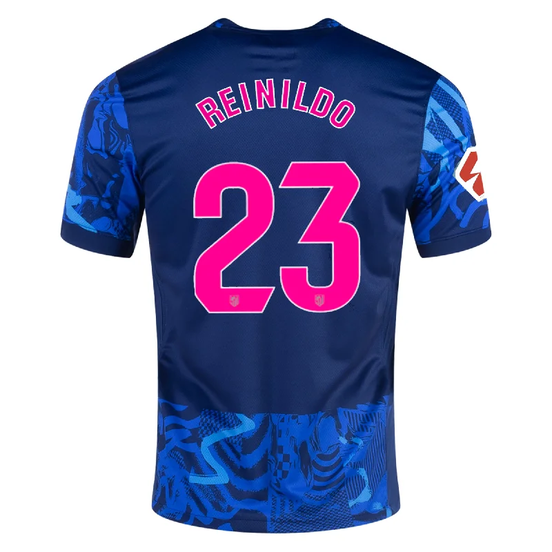 Exquisite Tailoring Nike Atletico Madrid Renlido Third Jersey w/ La Liga Patch 24/25 (Blue Void/Pink Glow)