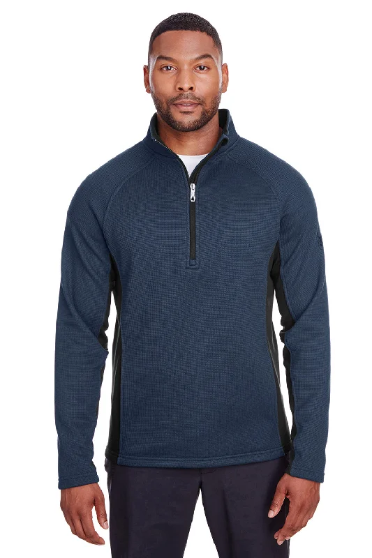 High-end Fabrics Spyder Mens Constant 1/4 Zip Sweater - Frontier Blue